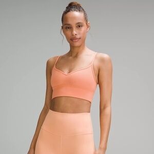 Lululemon NWT Align™ Sweetheart Bra A/B Cup sz 6 Coral Kiss